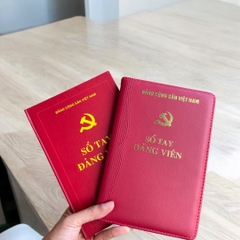 Sổ tay đảng viên bìa cứng 200 trang kích thước sổ 17*24cm