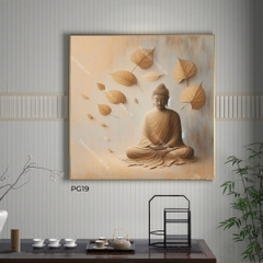 Tranh Đức Phật Thiền Ấn Dưới Tán Bồ Đề | PG19