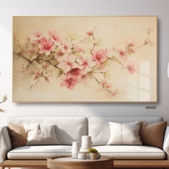 Tranh Hương Sắc Đào Xuân HD02