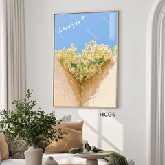 Tranh Khóm Cúc Trên Bờ Tường | HC04