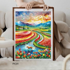 Tranh Phong Cảnh Hành Trình Qua Miền Hoa | PC01