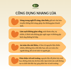 Nhang thắp 29cm/Lúa 500g