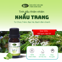 Tinh dầu khẩu trang 10ml-Mẫu mới