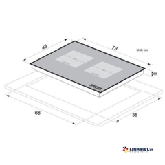 Bếp từ đôi Spelier SPM-T86K PLUS