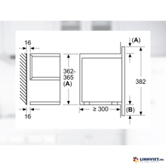 Lò vi sóng âm tủ Bosch BFR7221B1 - Serie 8 - màu đen