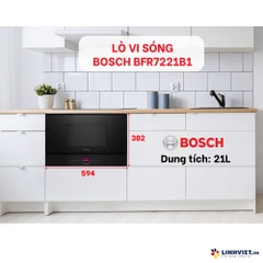 Lò vi sóng âm tủ Bosch BFR7221B1 - Serie 8 - màu đen