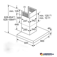 Máy hút mùi Bosch DWB98JQ50B-Serie 6