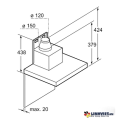 Máy hút mùi Bosch DWB98JQ50B-Serie 6