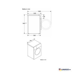 Máy giặt Bosch WGB256A90 Series 8 i-DOS Chống nhăn 10kg