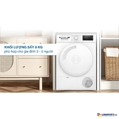 Máy Sấy Bơm Nhiệt Bosch WTH83028SG - Series 4