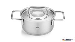 Bộ Nồi Fissler Pure 5 Món Nắp Inox Có Quánh 086-114-05-000