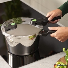 Nồi áp suất Fissler 6L Vitaquick Green made in Germany kèm xửng hấp