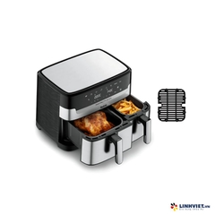 Nồi chiên không dầu điện tử Tefal Dual Easy Fry & Grill EY905D10