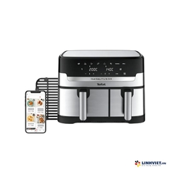 Nồi chiên không dầu điện tử Tefal Dual Easy Fry & Grill EY905D10