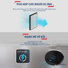 Robot hút bụi lau nhà Tefal RG8275WH S45 - Đen