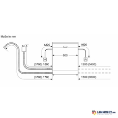 Máy rửa bát bán âm Bosch SMI6ZCS16E-Series 6- Zeolith