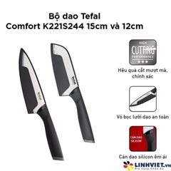 Bộ 2 dao làm bếp Tefal Comfort K221S244 (15cm, 12cm)
