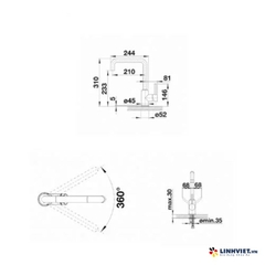 Vòi Rửa Bát Blanco MILI Chrome 519413