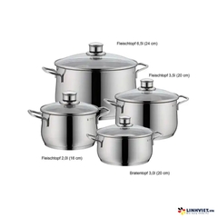 Bộ Nồi WMF Diadem Plus Set 4 món