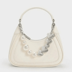 Túi đeo chéo phối dây ngọc size 21cm HA280