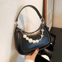 Túi đeo chéo phối dây ngọc size 21cm HA280