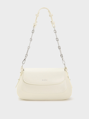 Túi Đeo Vai Hobo Nắp Gập Chain Handle Sz 23