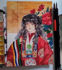 [Cọ thân gỗ Tử Đàn] Mã Long kiêm hào