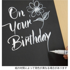 Bút lông mực trắng Kuretake Brush Pen White