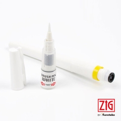 Bút lông mực trắng Kuretake Brush Pen White