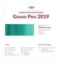[Màu nước Holbein] P3 Tone vàng Xanh tuýp 5-15ml