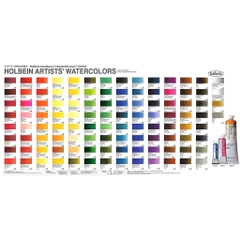 [Màu nước Holbein] P6 Tone nâu đen trắng tuýp 5-15ml