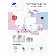 Giấy màu nước Paul Rubens vẽ 2 mặt 50% cotton Phiên bản mới
