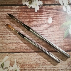 [P3] Cọ vẽ Art Secret travel pocket thân kim loại lông sóc & lông dê mix