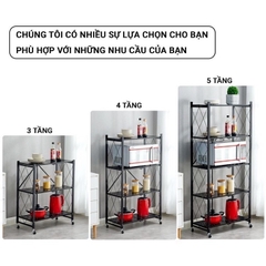 Kệ kim loại đa năng gấp gọn di chuyển tháo lắp dễ dàng