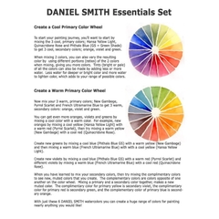 Màu nước Daniel Smith Set Essentials 5ml