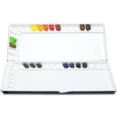 [Tặng kèm mút xốp] Palette khay pha màu Mijello Silver Nano 40 Hàn Quốc