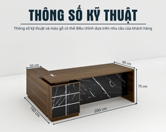 Bàn Giám Đốc Cao Cấp Fergus FGBGD010