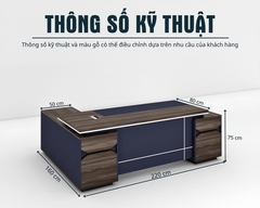Bàn Giám Đốc Cao Cấp Fergus FGBGD059