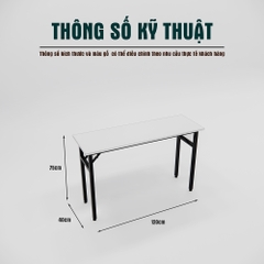 Bàn Nhân Viên Gấp Gọn Cao Cấp Fergus FGBNVG01