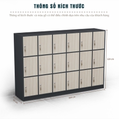 Tủ Locker Gỗ Cao Cấp Fergus FGTLG09