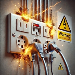 CÁC NGUYÊN NHÂN GÂY CHÁY NỔ THƯỜNG GẶP DO Ổ CẮM ĐIỆN