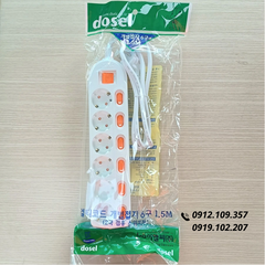 Ổ Cắm Điện Hàn Quốc 6 Lỗ 7 Công Tắc Dosel DM2222