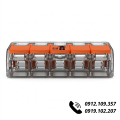 Đầu Nối Dây Điện Wago 221-415 (5 Dây, 32A)