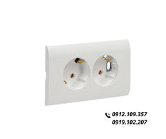 Ổ Cắm Điện Âm Tường 2 Lỗ Hàn Quốc Dosel DC2218