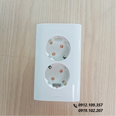 Ổ Cắm Điện Âm Tường 2 Lỗ Hàn Quốc Dosel DC2218