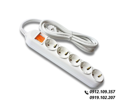 Ổ Cắm Điện Hàn Quốc 5 Lỗ 1 Công Tắc Dosel DM2218