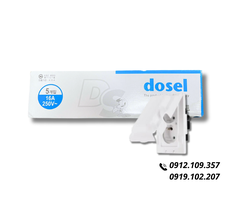 Ổ Cắm Điện Chống Nước Nắp Dọc Hàn Quốc Dosel DC2214 (Hộp 5 Cái)