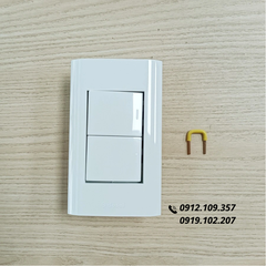 Công Tắc Điện Âm Tường 2 Nút Nhấn Một Chiều Hàn Quốc Dosel DLW2107