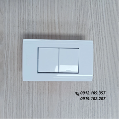 Công Tắc Điện Âm Tường 2 Nút Nhấn Một Chiều Hàn Quốc Dosel DLW2107