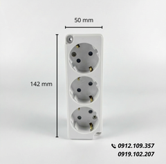 Ổ CẮM ĐIỆN 3 LỖ NỔI DONG HWA HÀN QUỐC | ĐÓNG GÓI 1 HỘP 10 CÁI